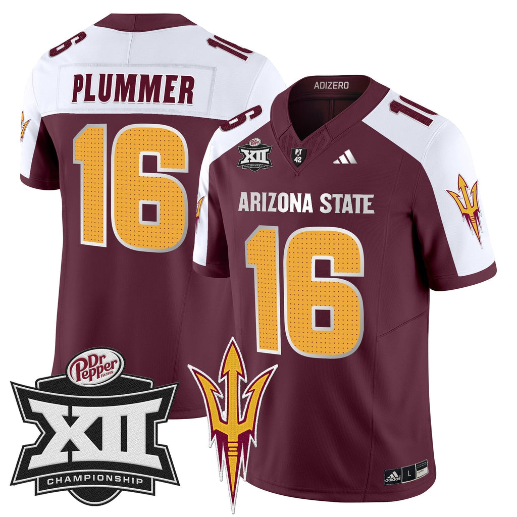 Men Sun Devils 2024 Big 12 Championship Patch Vapor Limited Jersey V2 - All Stitched