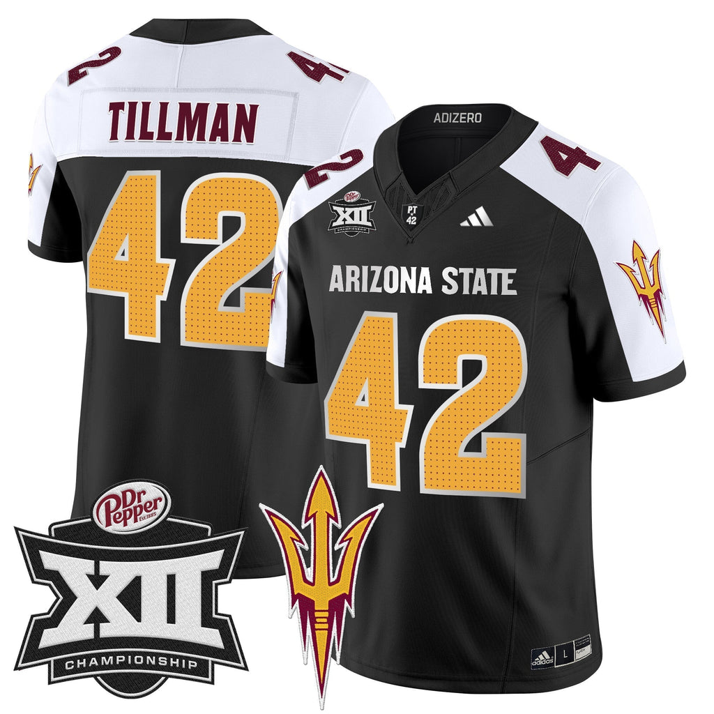 Men Sun Devils 2024 Big 12 Championship Patch Vapor Limited Jersey V2 - All Stitched