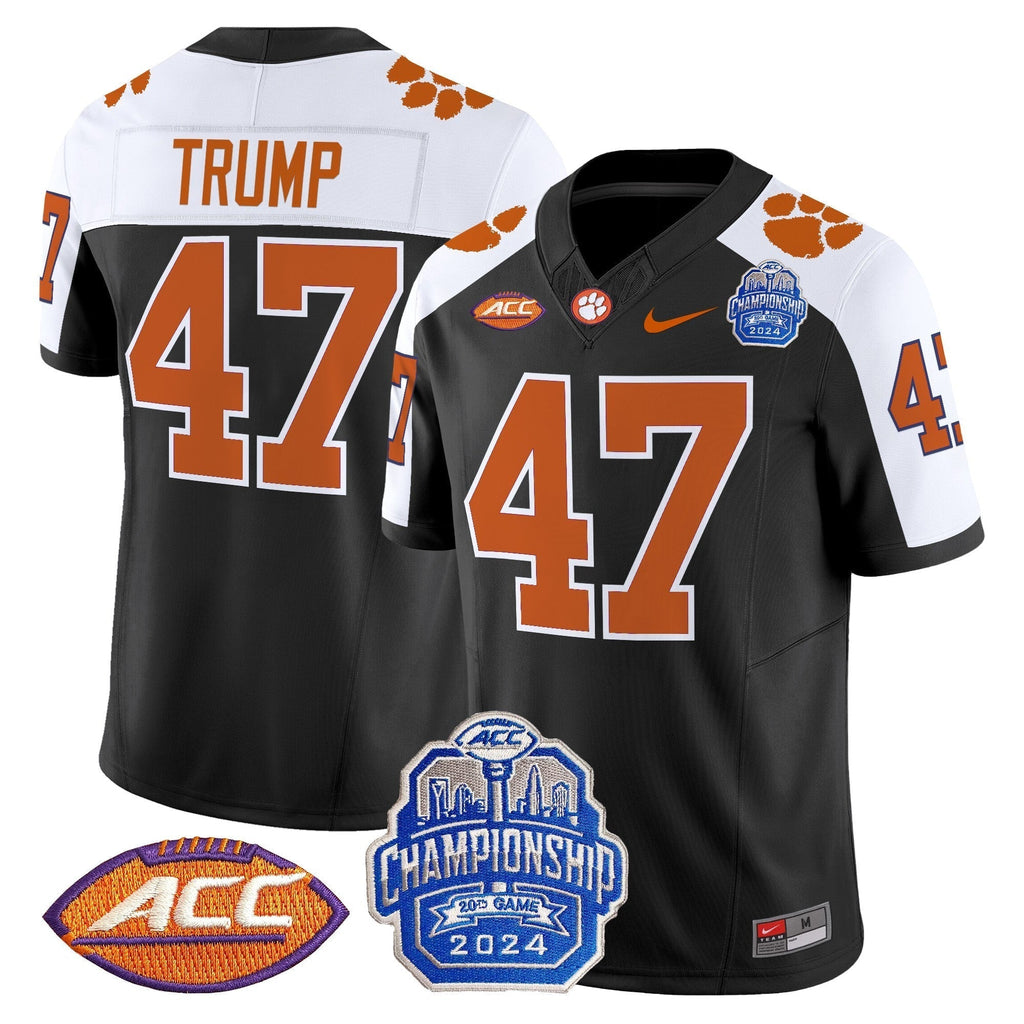 Men Clemson Tigers 2024 ACC Championship Patch Vapor Limited Jersey - All Stitched