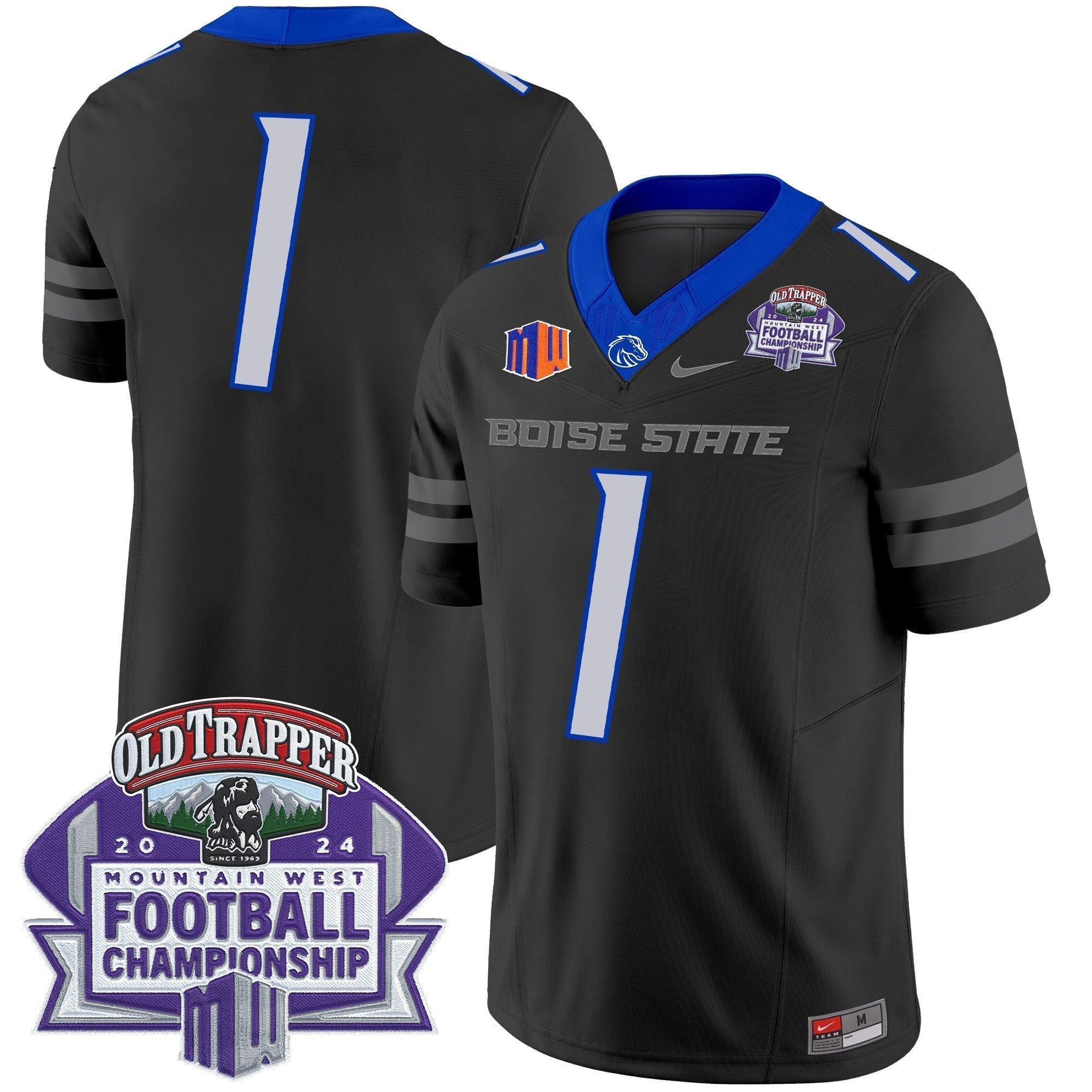 Men Boise State Broncos 2024 Championship Vapor Limited Jersey - All Stitched