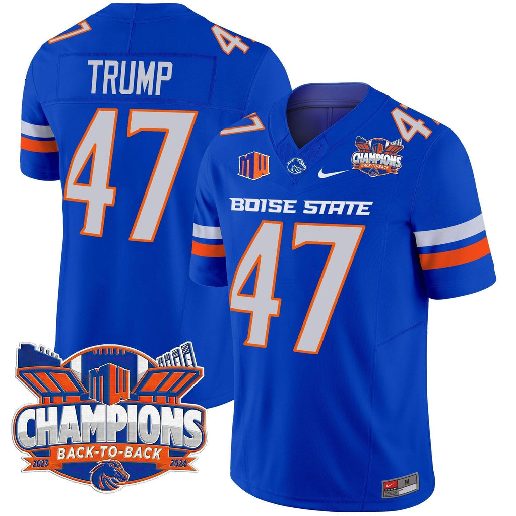Men Boise State Broncos 2024 Back To Back Champions Vapor Limited Jersey - All Stitched