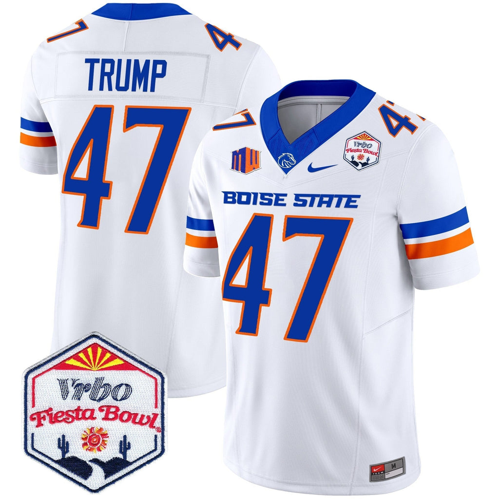 Men Boise State Broncos 2024 The Fiesta Bowl Patch Vapor Limited Jersey - All Stitched