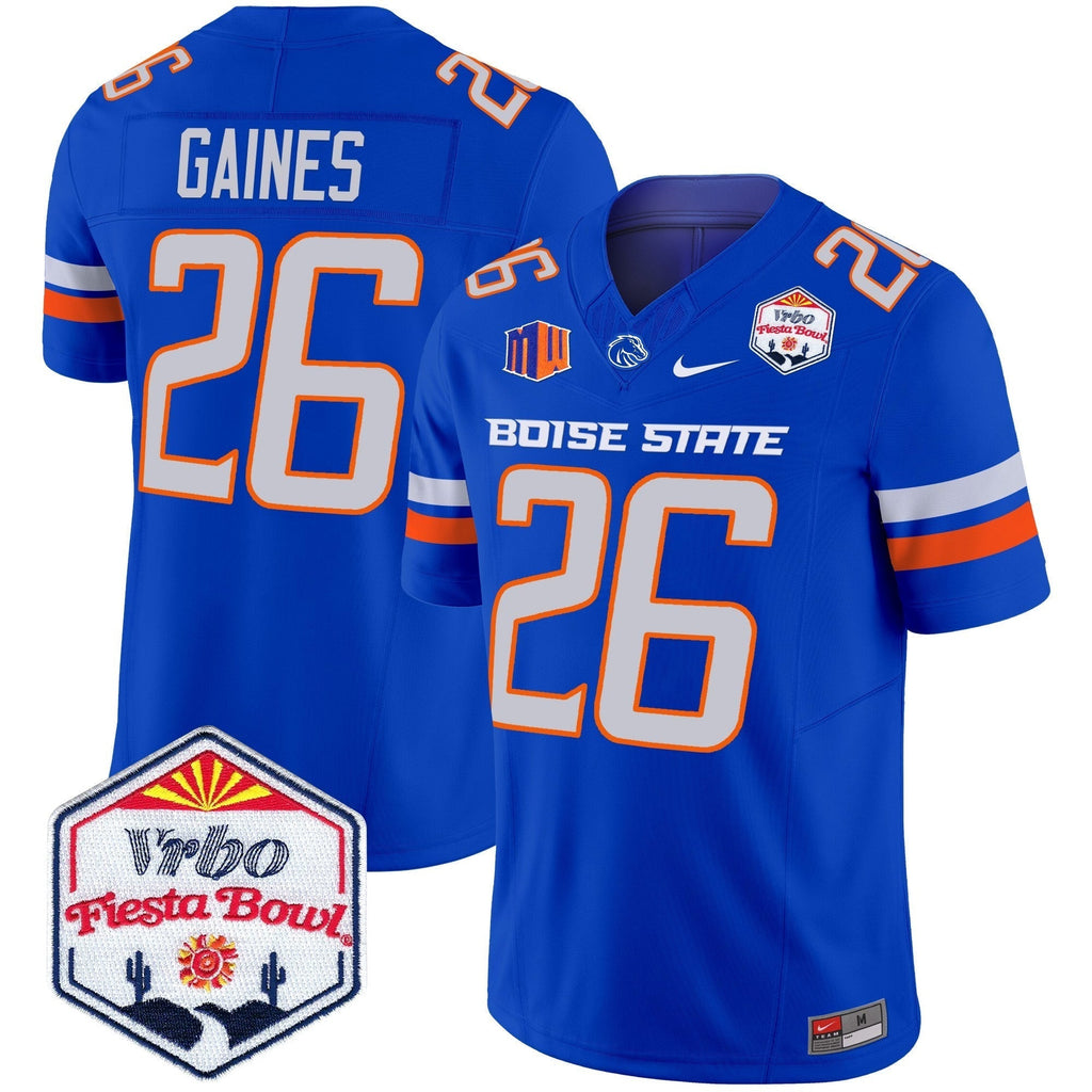 Men Boise State Broncos 2025 The Fiesta Bowl Patch Vapor Limited Jersey - All Stitched