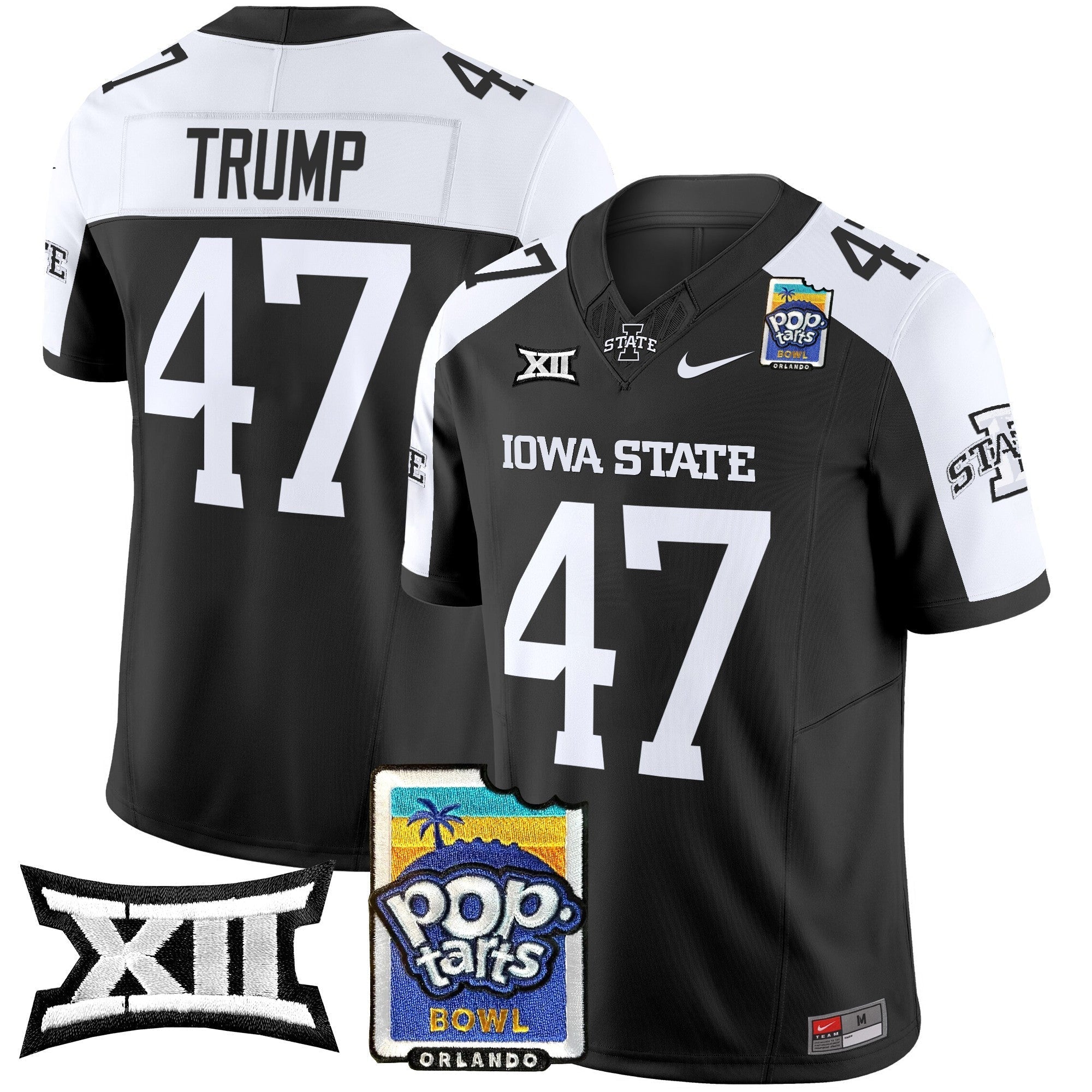 Men Iowa State Cyclones 2025 PopTarts Bowl Patch Vapor Limited Jersey - All Stitched