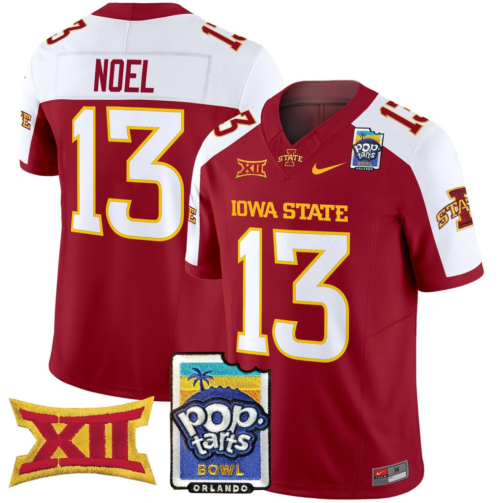 Men Iowa State Cyclones 2025 PopTarts Bowl Patch Vapor Limited Jersey - All Stitched