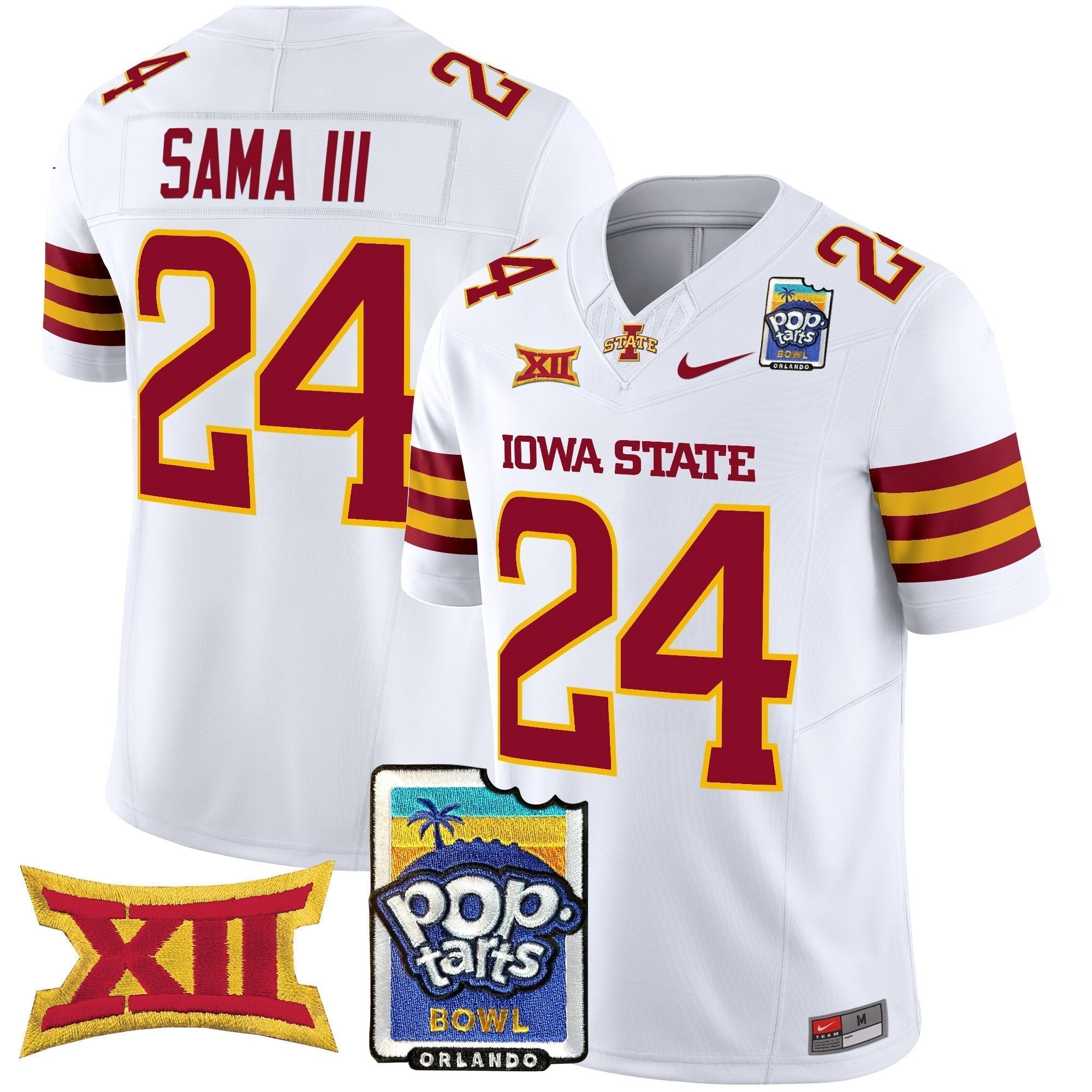 Men Iowa State Cyclones 2025 PopTarts Bowl Patch Vapor Limited Jersey - All Stitched