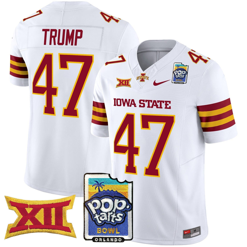 Men Iowa State Cyclones 2025 PopTarts Bowl Patch Vapor Limited Jersey - All Stitched