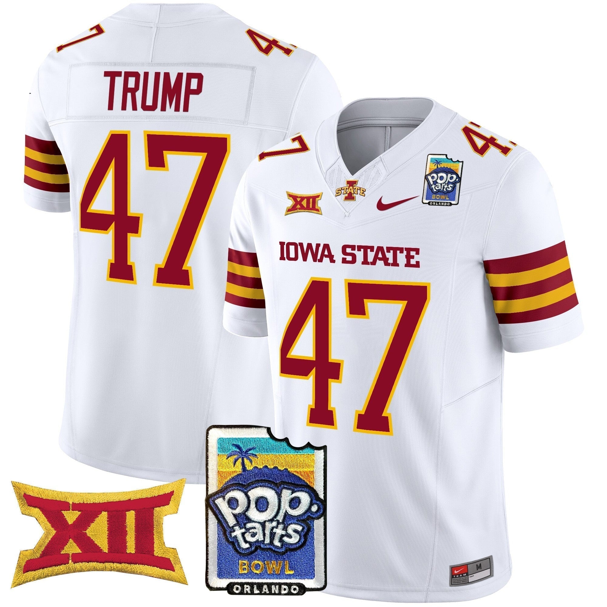 Men Iowa State Cyclones 2025 PopTarts Bowl Patch Vapor Limited Jersey - All Stitched