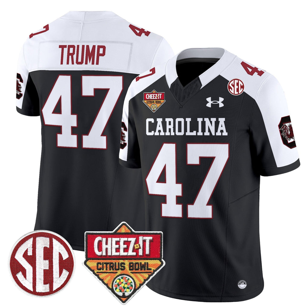 Men South Carolina Gamecocks 1980 Throwback Cheez-It Citrus Bowl Patch Vapor Limited Jersey - All Stitched