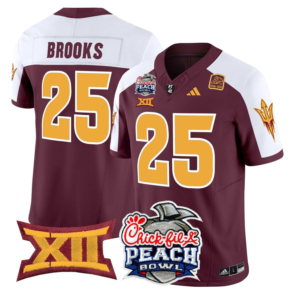 Men Arizona State Sun Devils 2025 Peach Bowl Vapor Limited Jersey - All Stitched