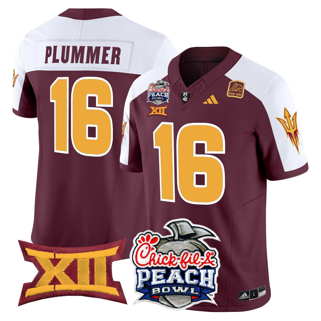 Men Arizona State Sun Devils 2025 Peach Bowl Vapor Limited Jersey - All Stitched