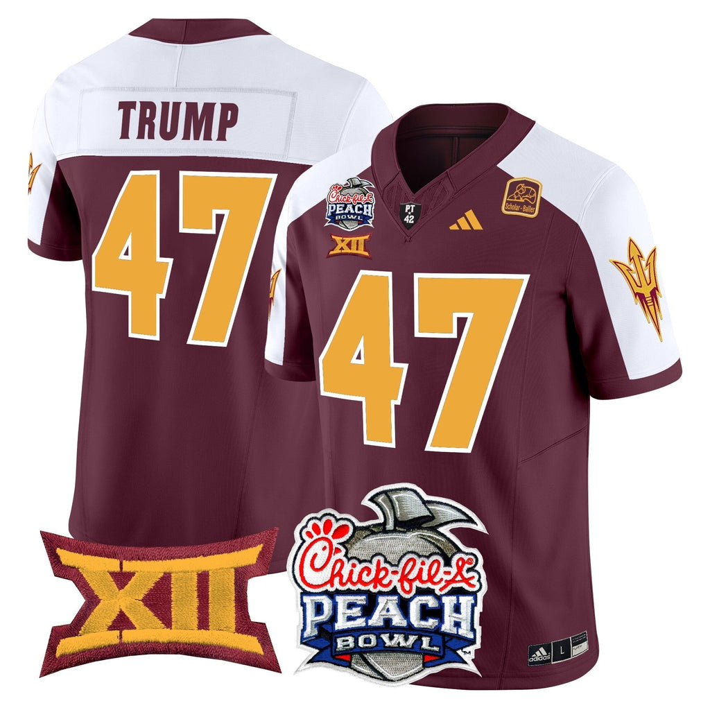 Men Arizona State Sun Devils 2025 Peach Bowl Vapor Limited Jersey - All Stitched