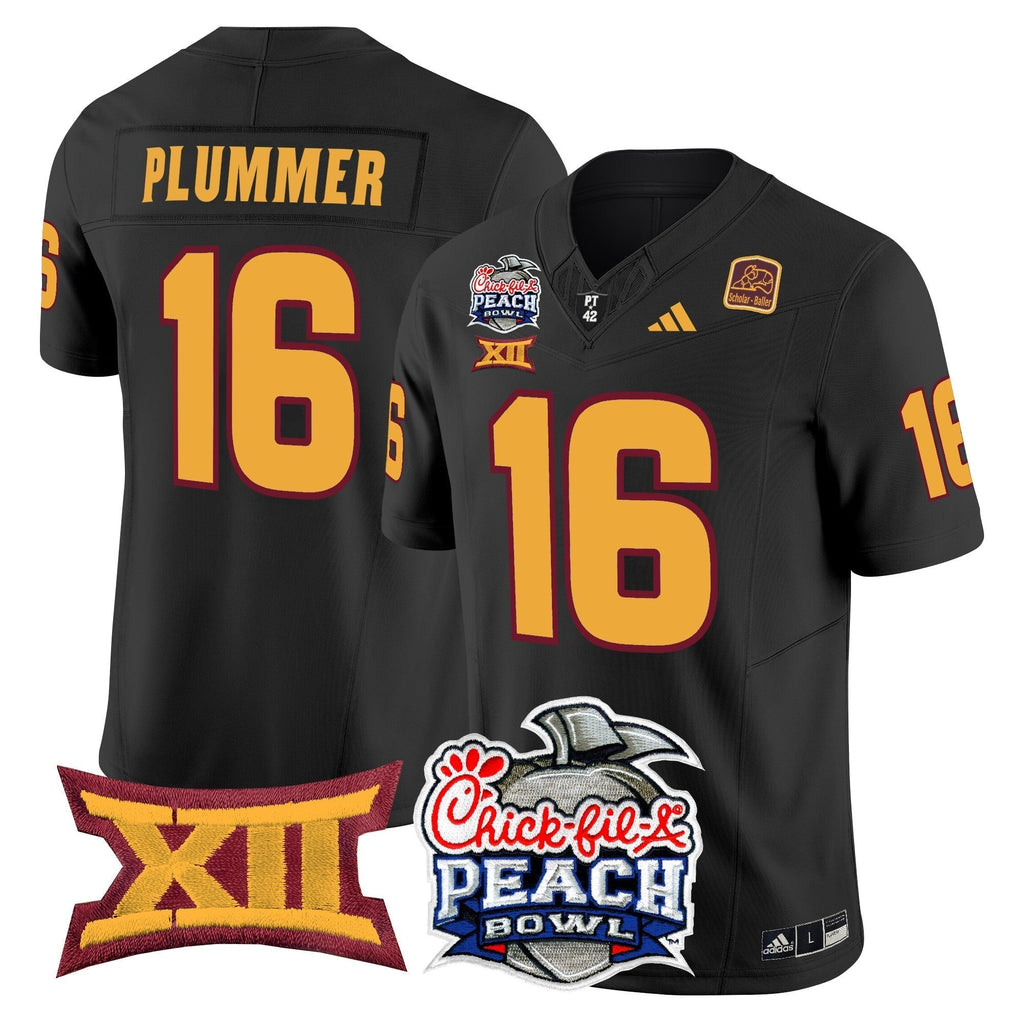Men Arizona State Sun Devils 2025 Peach Bowl Vapor Limited Jersey - All Stitched