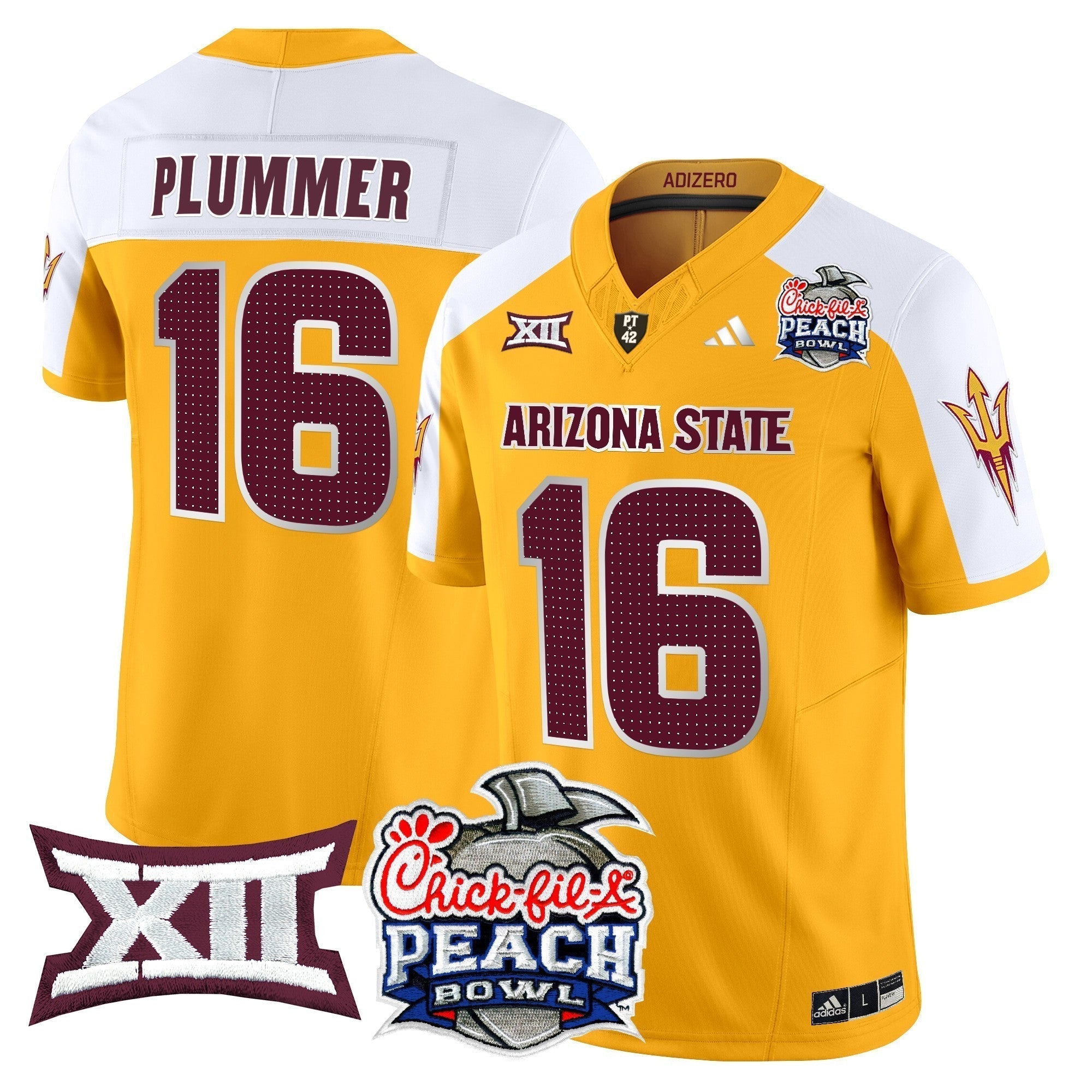 Men Arizona State Sun Devils 2025 Peach Bowl Vapor Limited Jersey - All Stitched