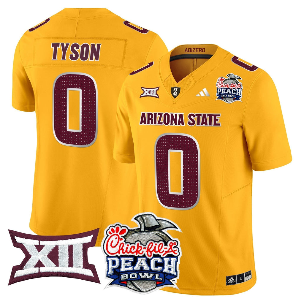 Men Arizona State Sun Devils 2025 Peach Bowl Vapor Limited Jersey - All Stitched