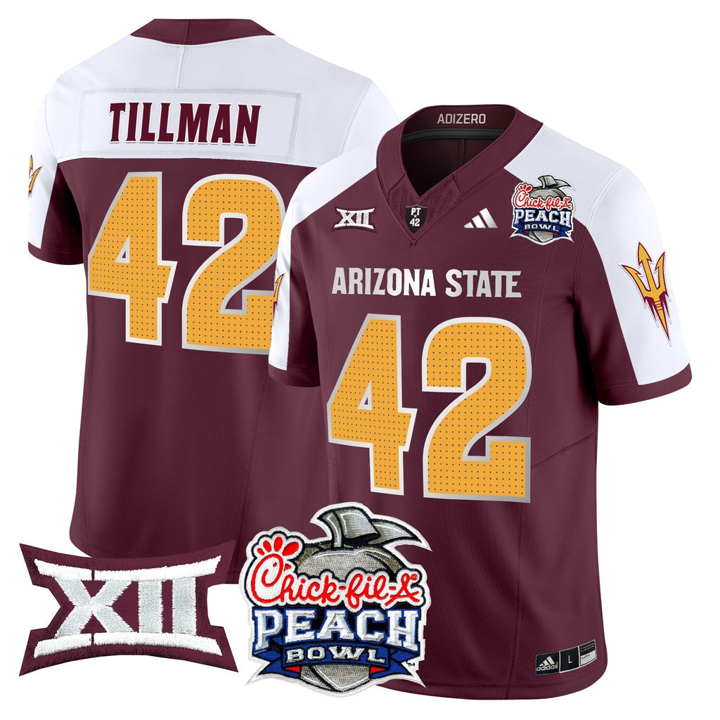 Men Arizona State Sun Devils 2025 Peach Bowl Vapor Limited Jersey - All Stitched