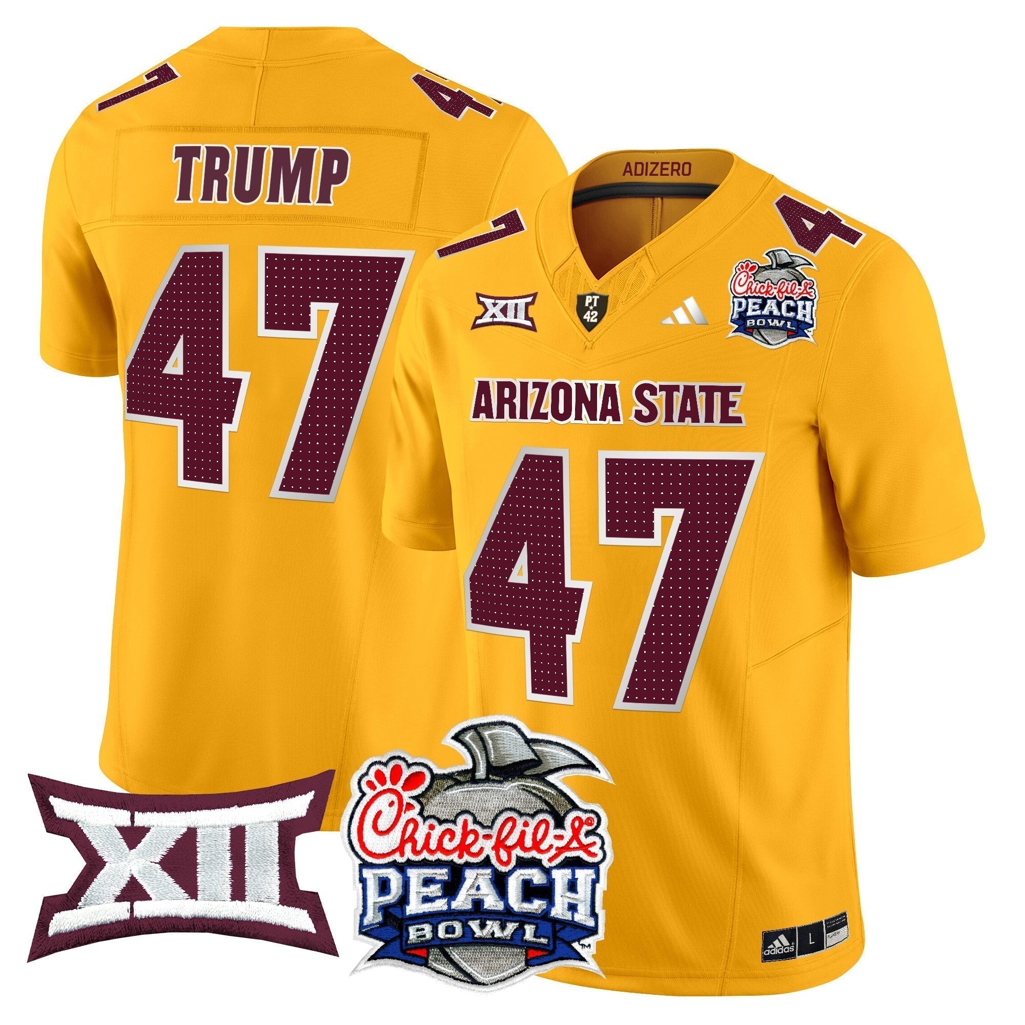 Men Arizona State Sun Devils 2025 Peach Bowl Vapor Limited Jersey - All Stitched