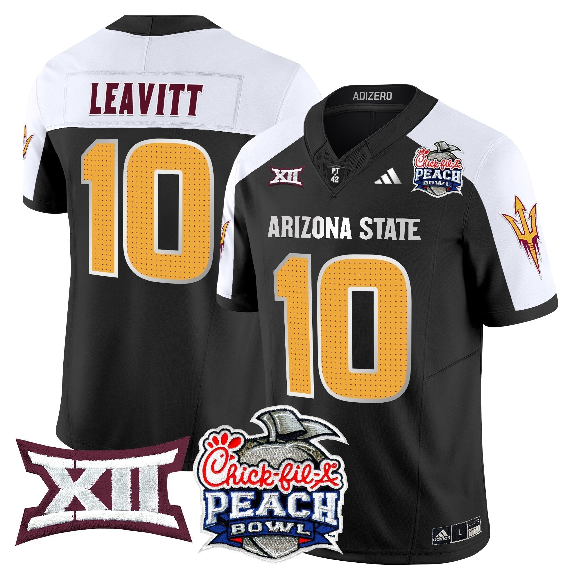 Men Arizona State Sun Devils 2025 Peach Bowl Vapor Limited Jersey - All Stitched