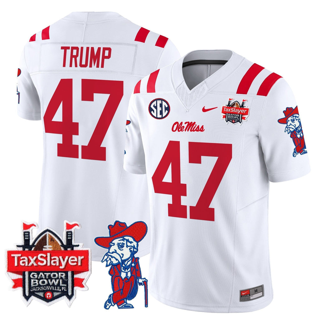 Men Ole Miss Rebels 2025 Gator Bowl Patch Vapor Limited Jersey - All Stitched