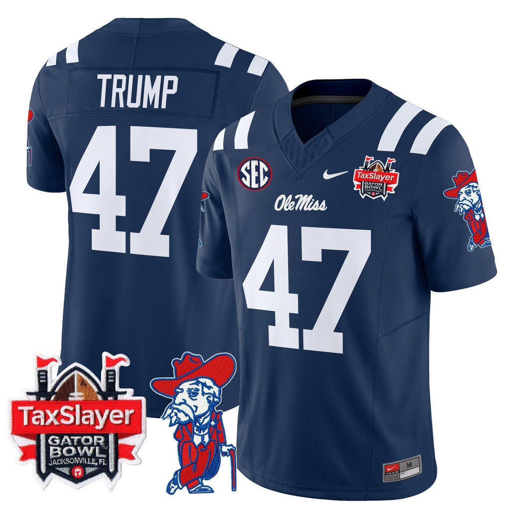 Men Ole Miss Rebels 2025 Gator Bowl Patch Vapor Limited Jersey - All Stitched