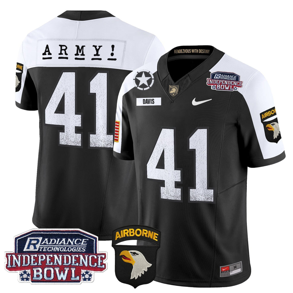 Men Army Black Knights Independence Bowl Patch 2024 Vapor Limited Jersey - All Stitched