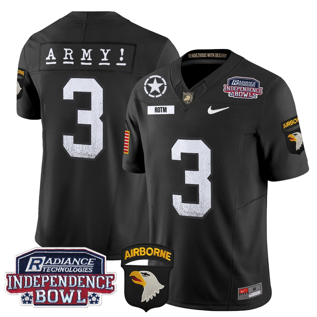 Men Army Black Knights Independence Bowl Patch 2024 Vapor Limited Jersey - All Stitched