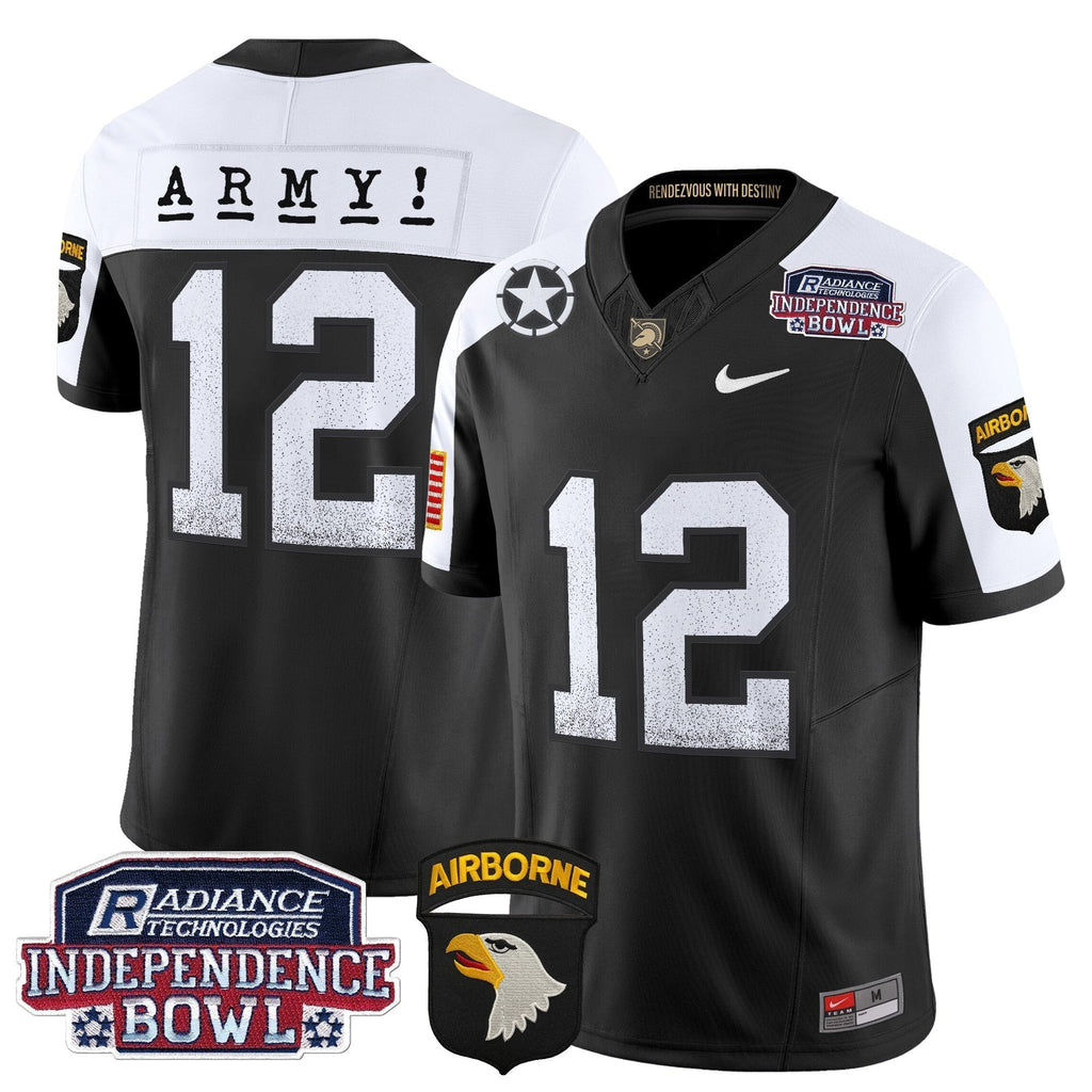 Men Army Black Knights Independence Bowl Patch 2024 Vapor Limited Jersey - All Stitched