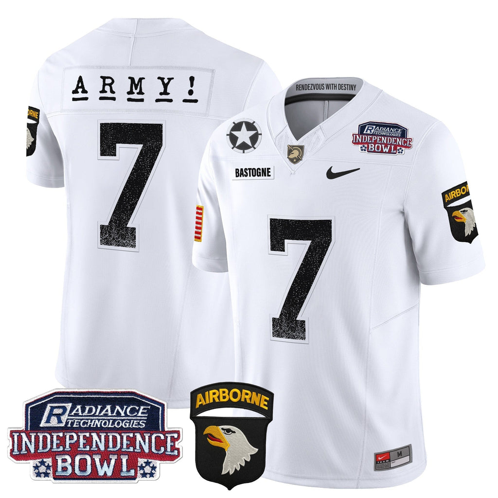 Men Army Black Knights Independence Bowl Patch 2024 Vapor Limited Jersey - All Stitched