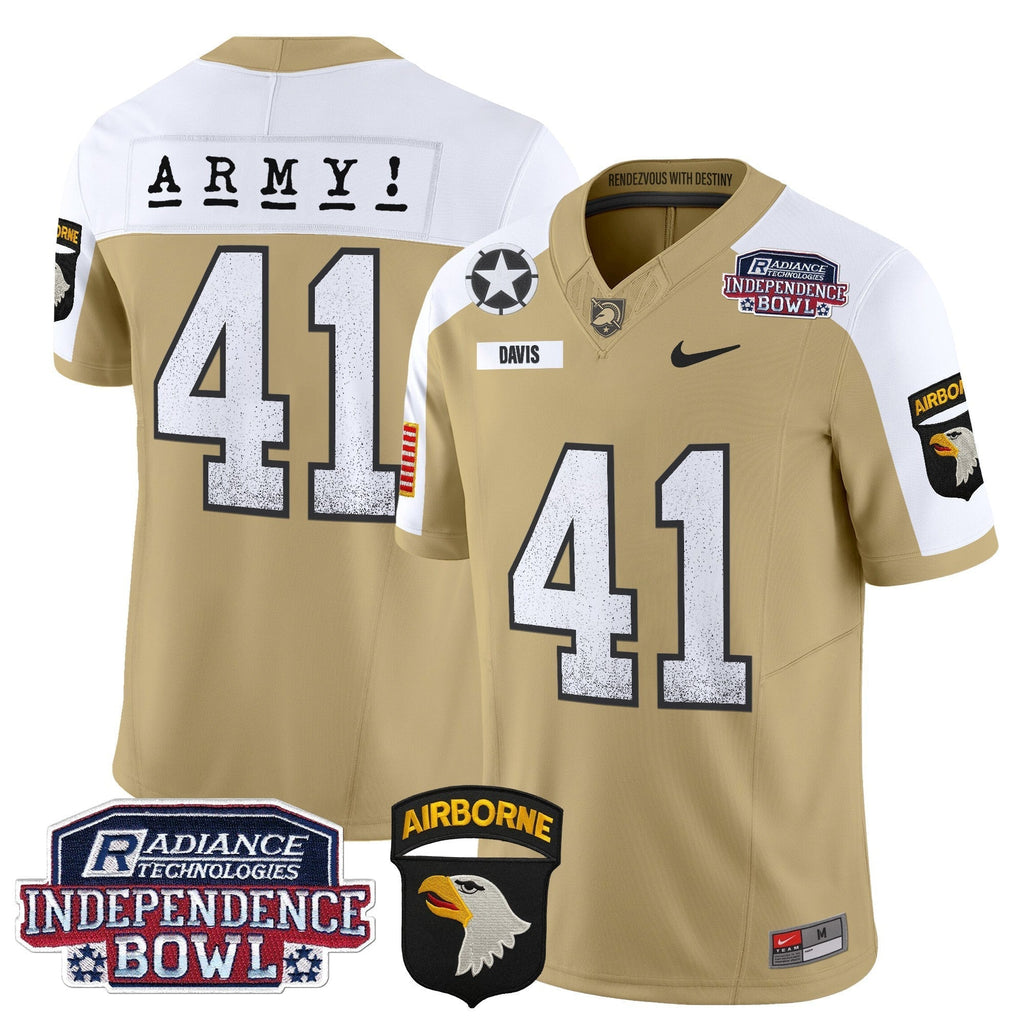 Men Army Black Knights Independence Bowl Patch 2024 Vapor Limited Jersey - All Stitched