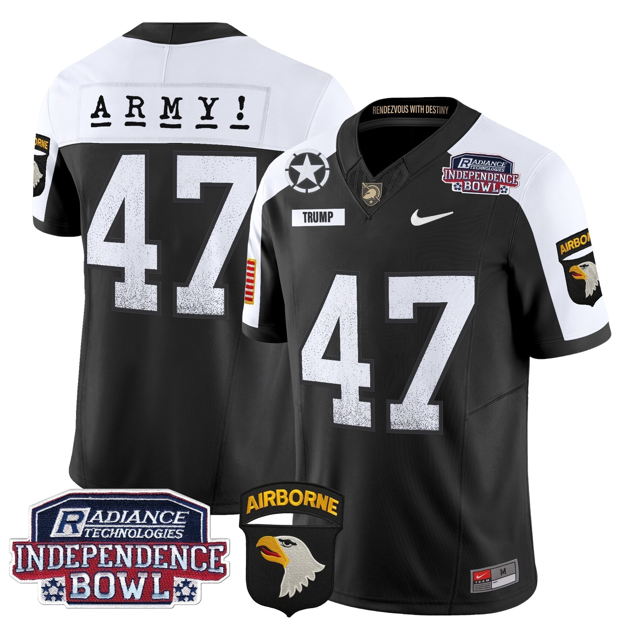 Men Army Black Knights Independence Bowl Patch 2024 Vapor Limited Jersey - All Stitched