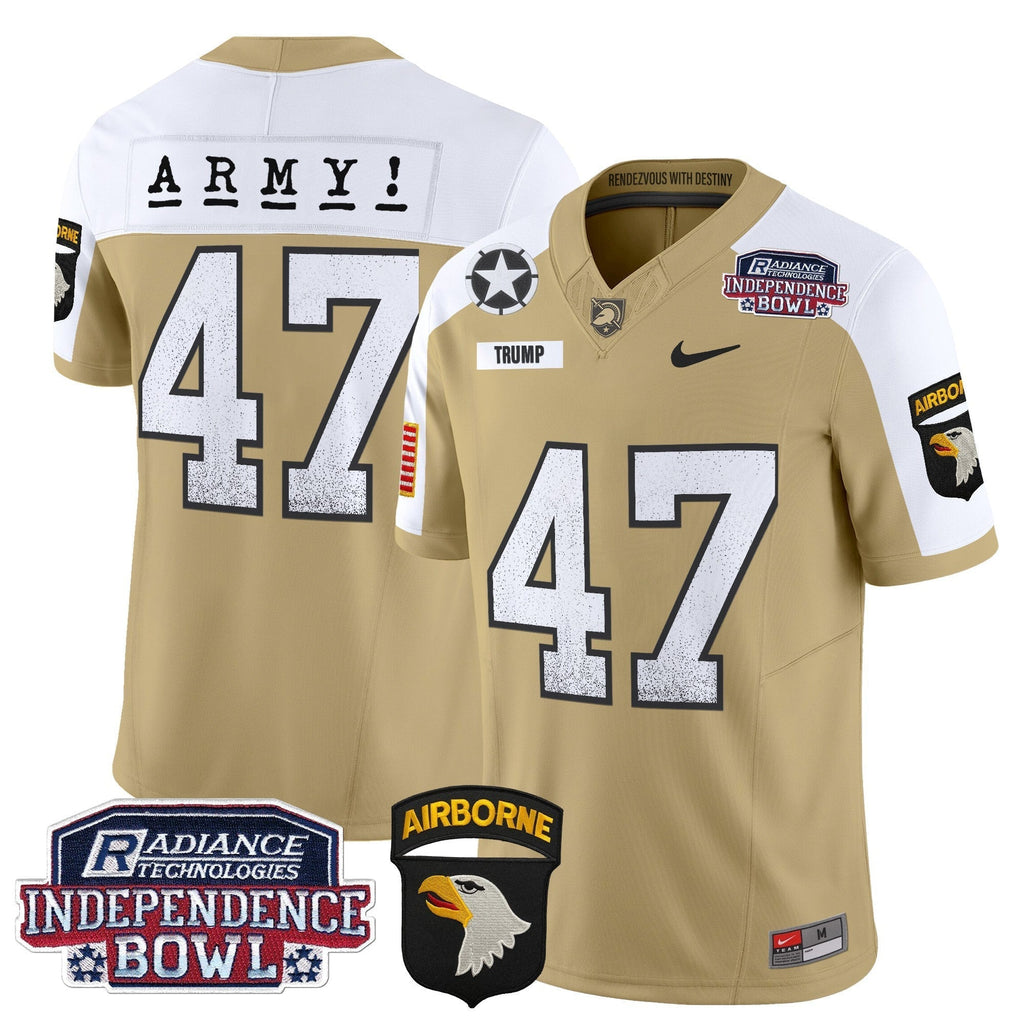 Men Army Black Knights Independence Bowl Patch 2024 Vapor Limited Jersey - All Stitched
