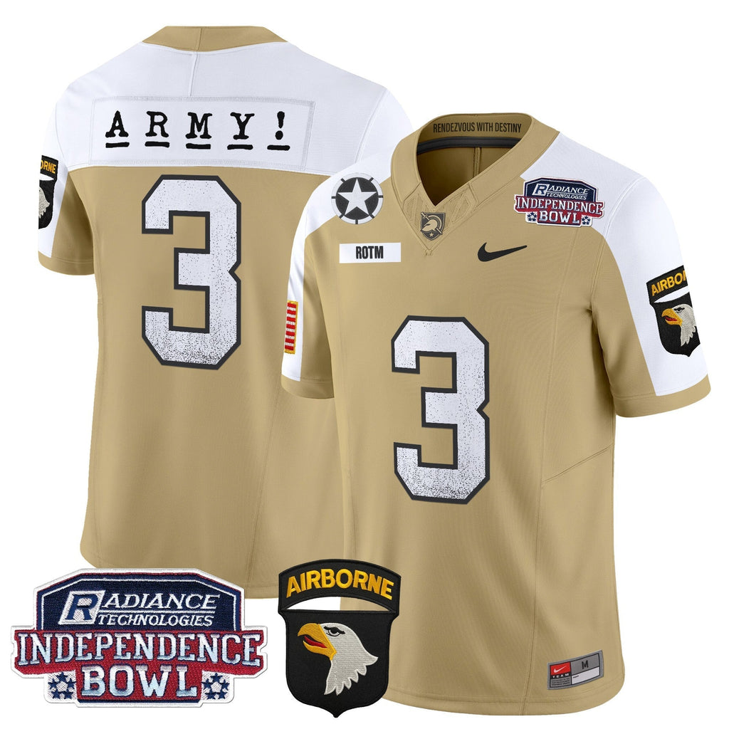 Men Army Black Knights Independence Bowl Patch 2024 Vapor Limited Jersey - All Stitched