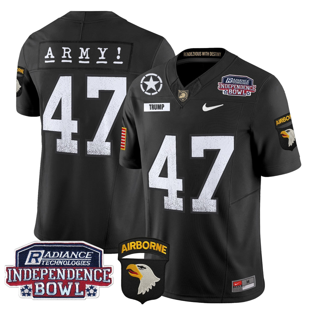 Men Army Black Knights Independence Bowl Patch 2024 Vapor Limited Jersey - All Stitched