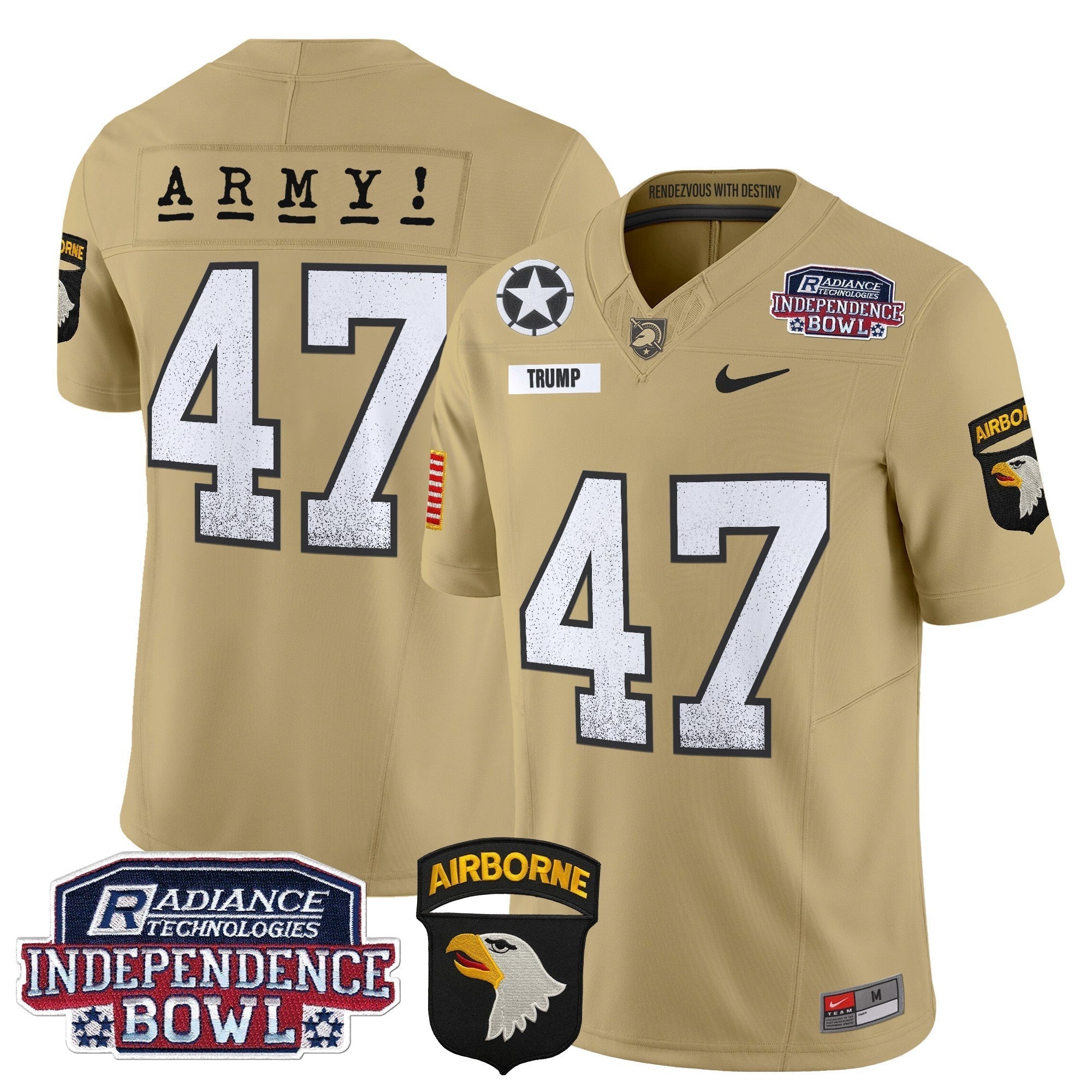 Men Army Black Knights Independence Bowl Patch 2024 Vapor Limited Jersey - All Stitched