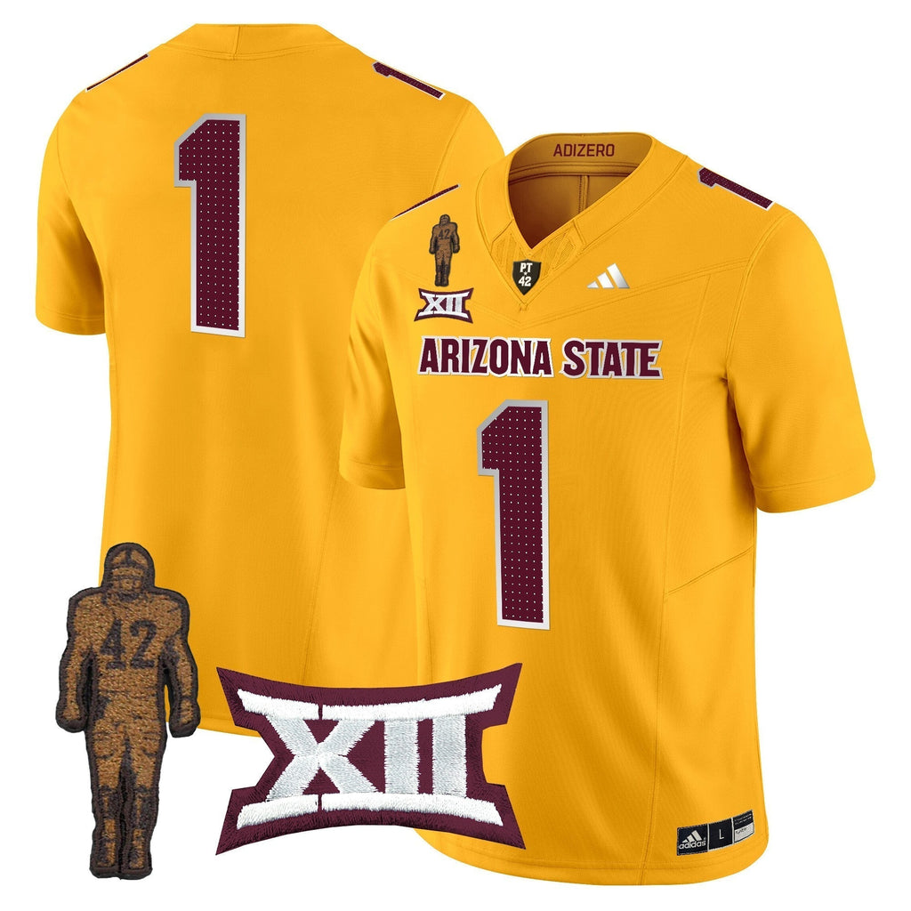 Men Arizona State Sun Devils 2024 Pat Tillman Honoring Patch Vapor Limited Jersey V2 - All Stitched