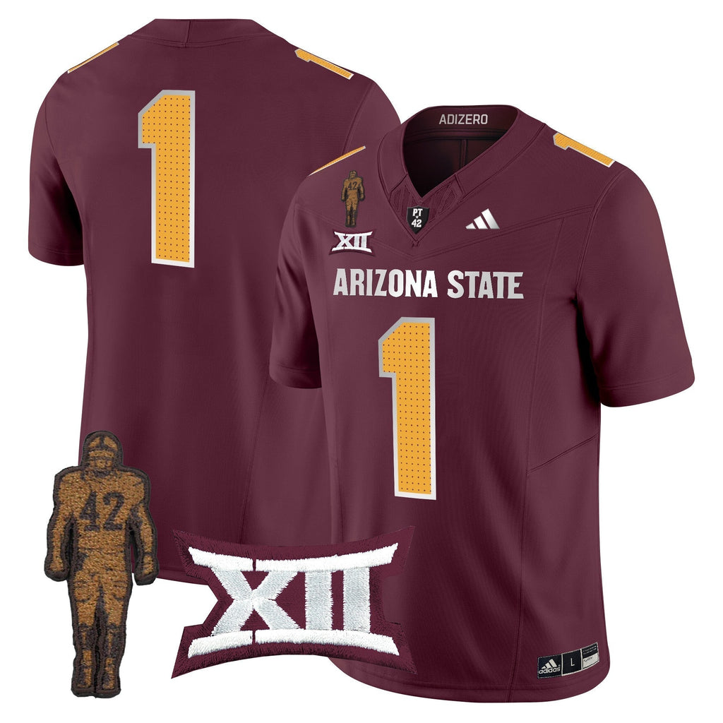 Men Arizona State Sun Devils 2024 Pat Tillman Honoring Patch Vapor Limited Jersey V2 - All Stitched