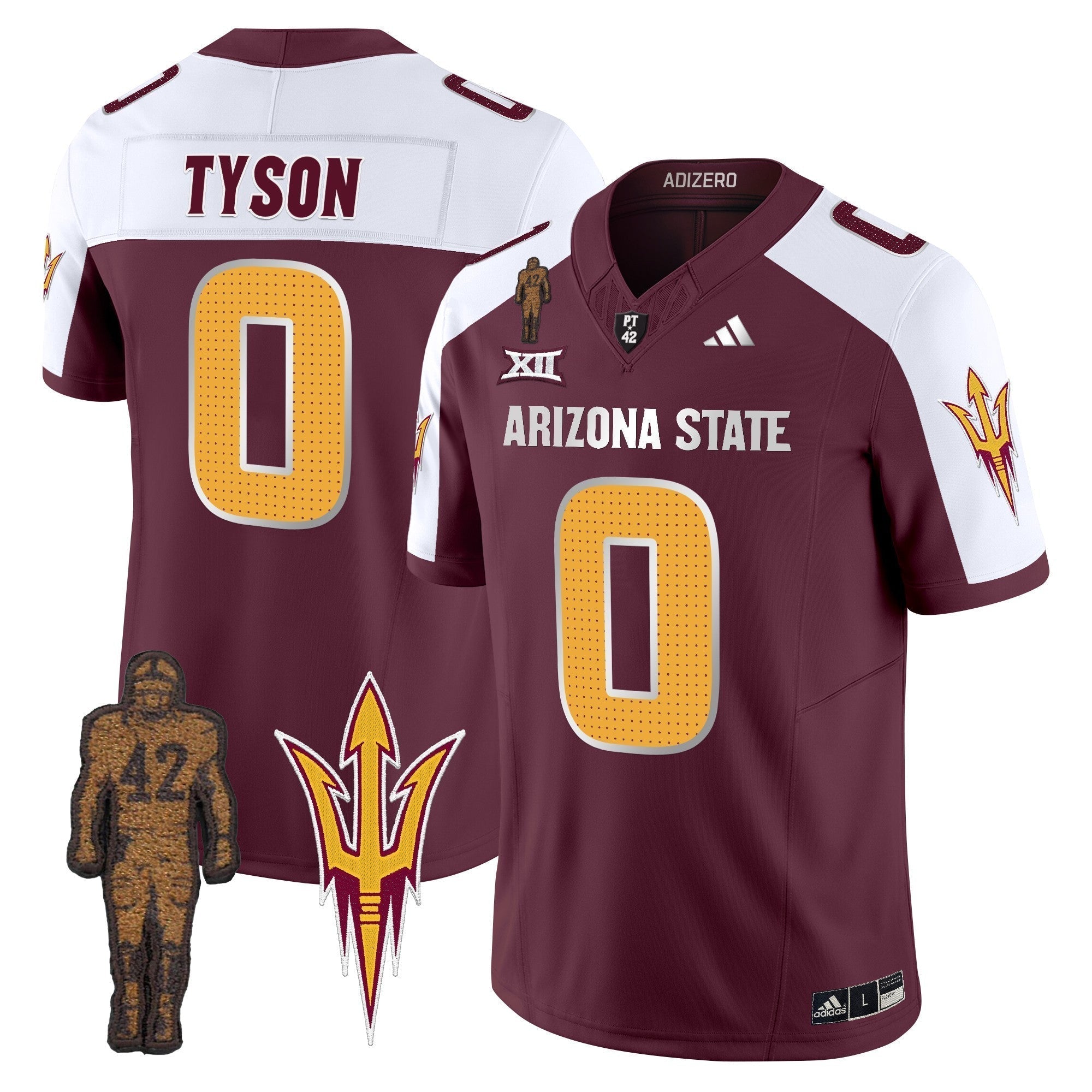 Men Arizona State Sun Devils 2024 Pat Tillman Honoring Patch Vapor Limited Jersey V2 - All Stitched