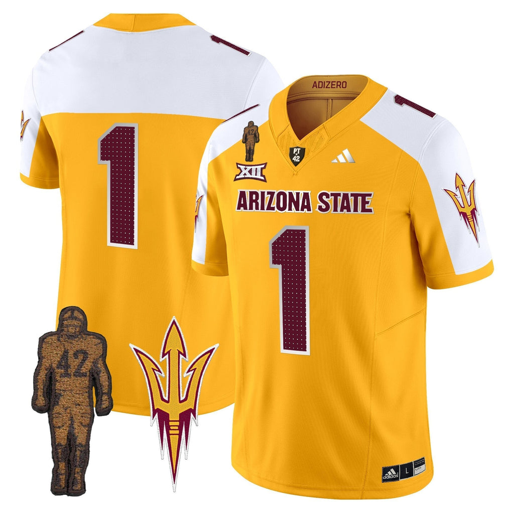 Men Arizona State Sun Devils 2024 Pat Tillman Honoring Patch Vapor Limited Jersey V2 - All Stitched