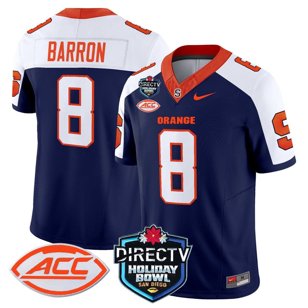 Men Syracuse Orange 2025 Holiday Bowl Patch Vapor Limited Jersey - All Stitched