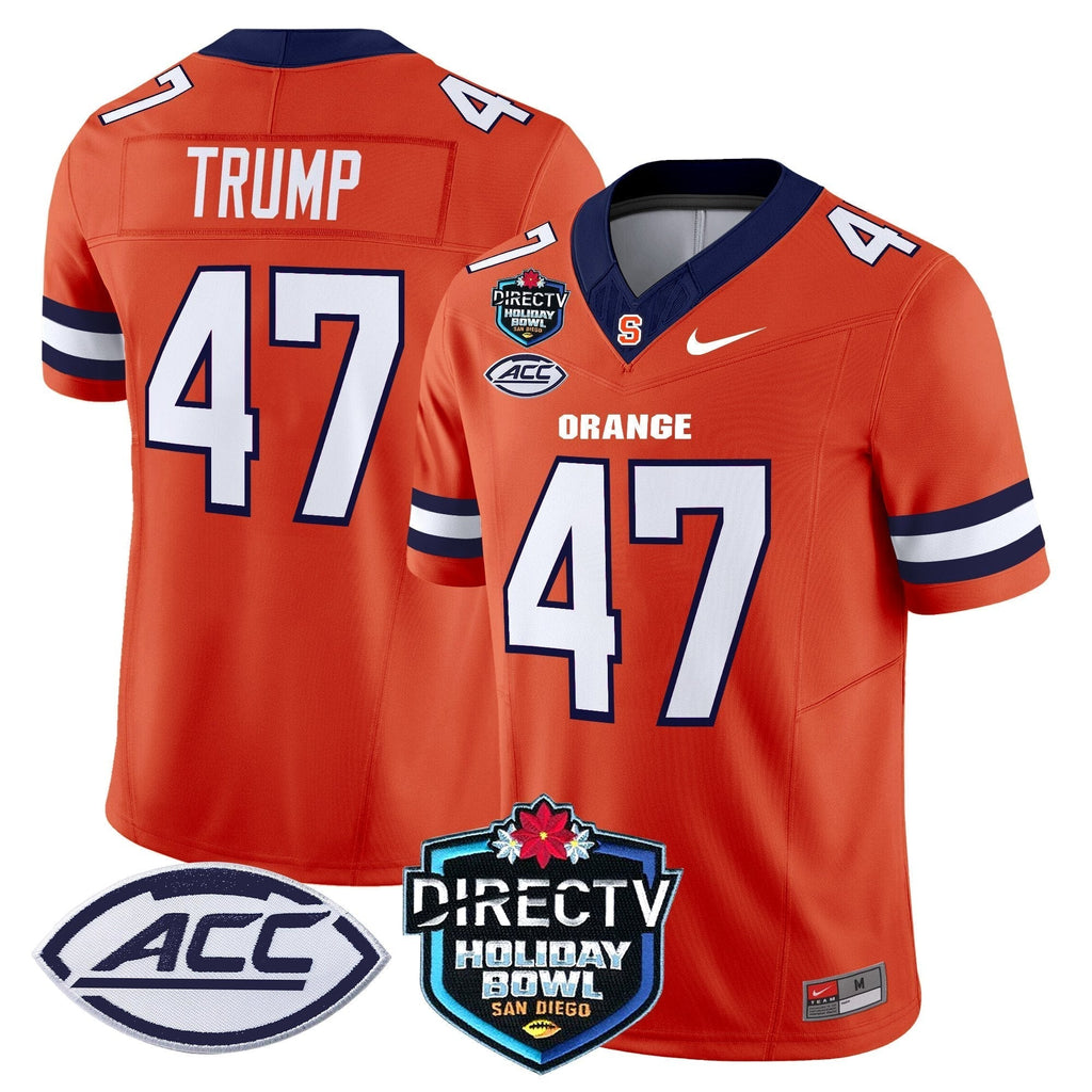 Men Syracuse Orange 2025 Holiday Bowl Patch Vapor Limited Jersey - All Stitched