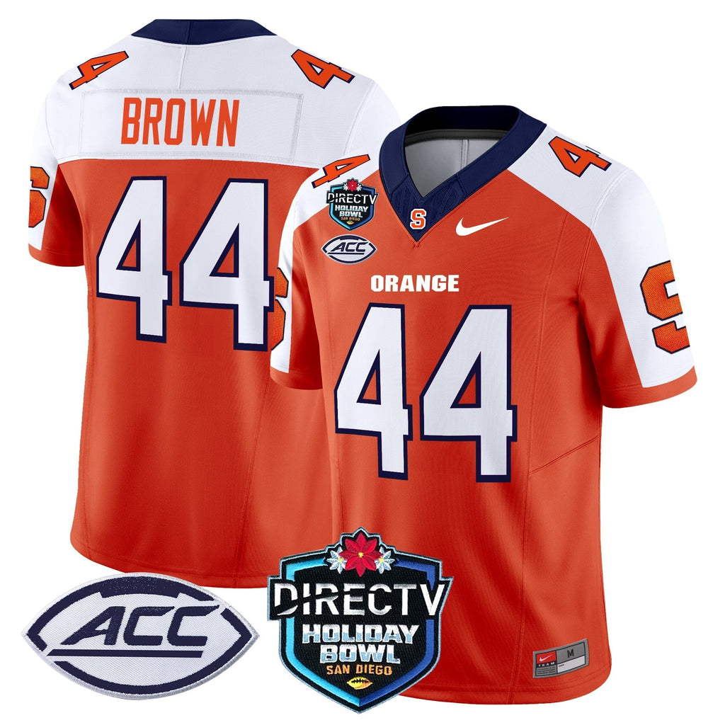 Men Syracuse Orange 2025 Holiday Bowl Patch Vapor Limited Jersey - All Stitched