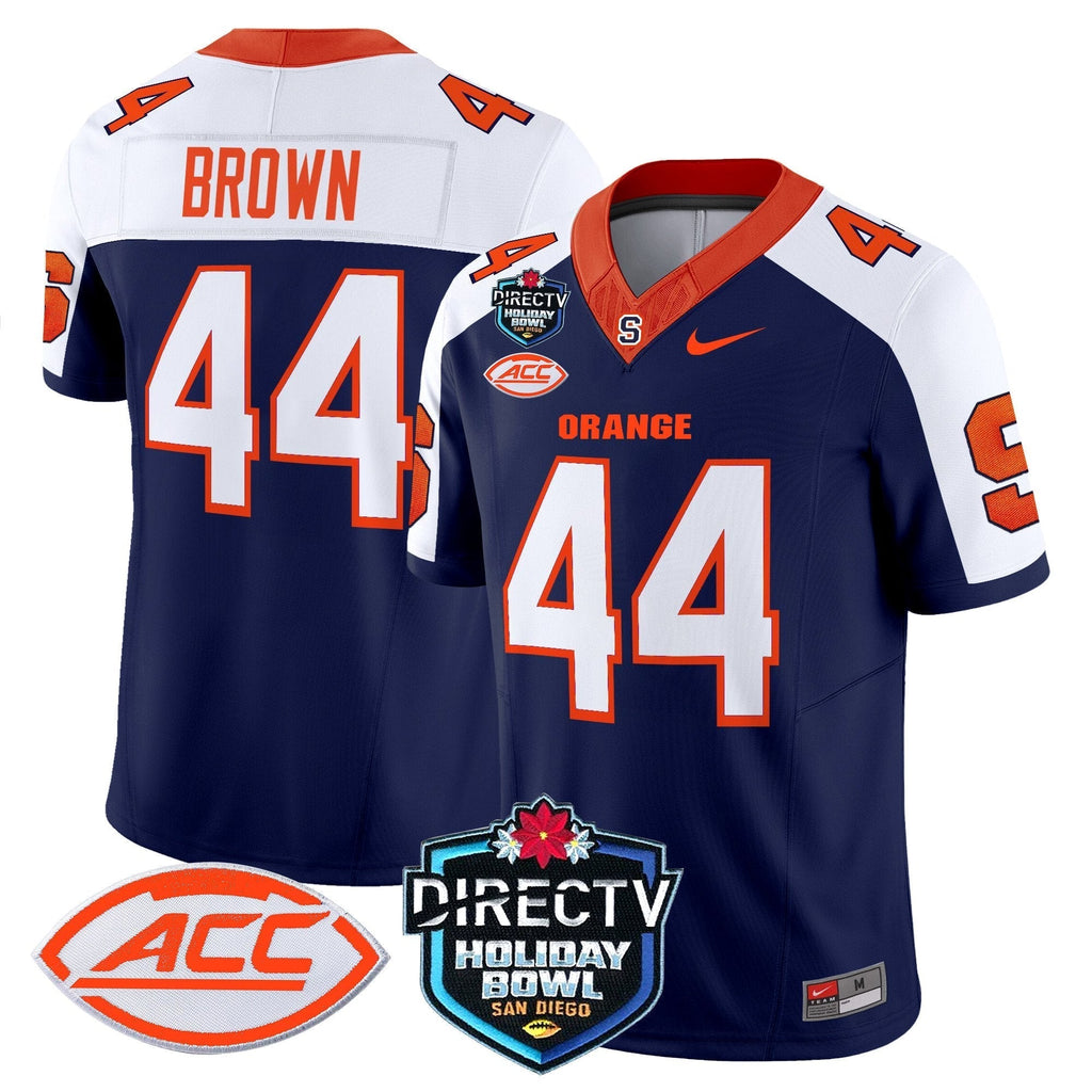Men Syracuse Orange 2025 Holiday Bowl Patch Vapor Limited Jersey - All Stitched