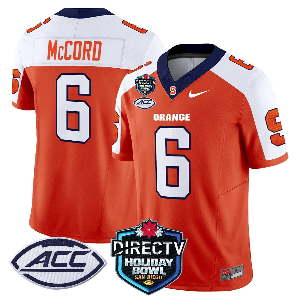 Men Syracuse Orange 2025 Holiday Bowl Patch Vapor Limited Jersey - All Stitched
