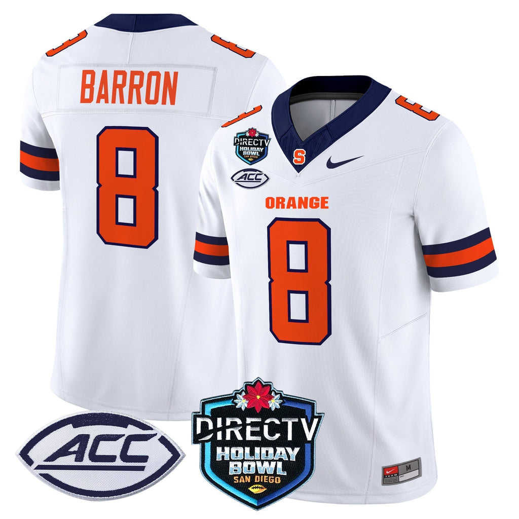 Men Syracuse Orange 2025 Holiday Bowl Patch Vapor Limited Jersey - All Stitched