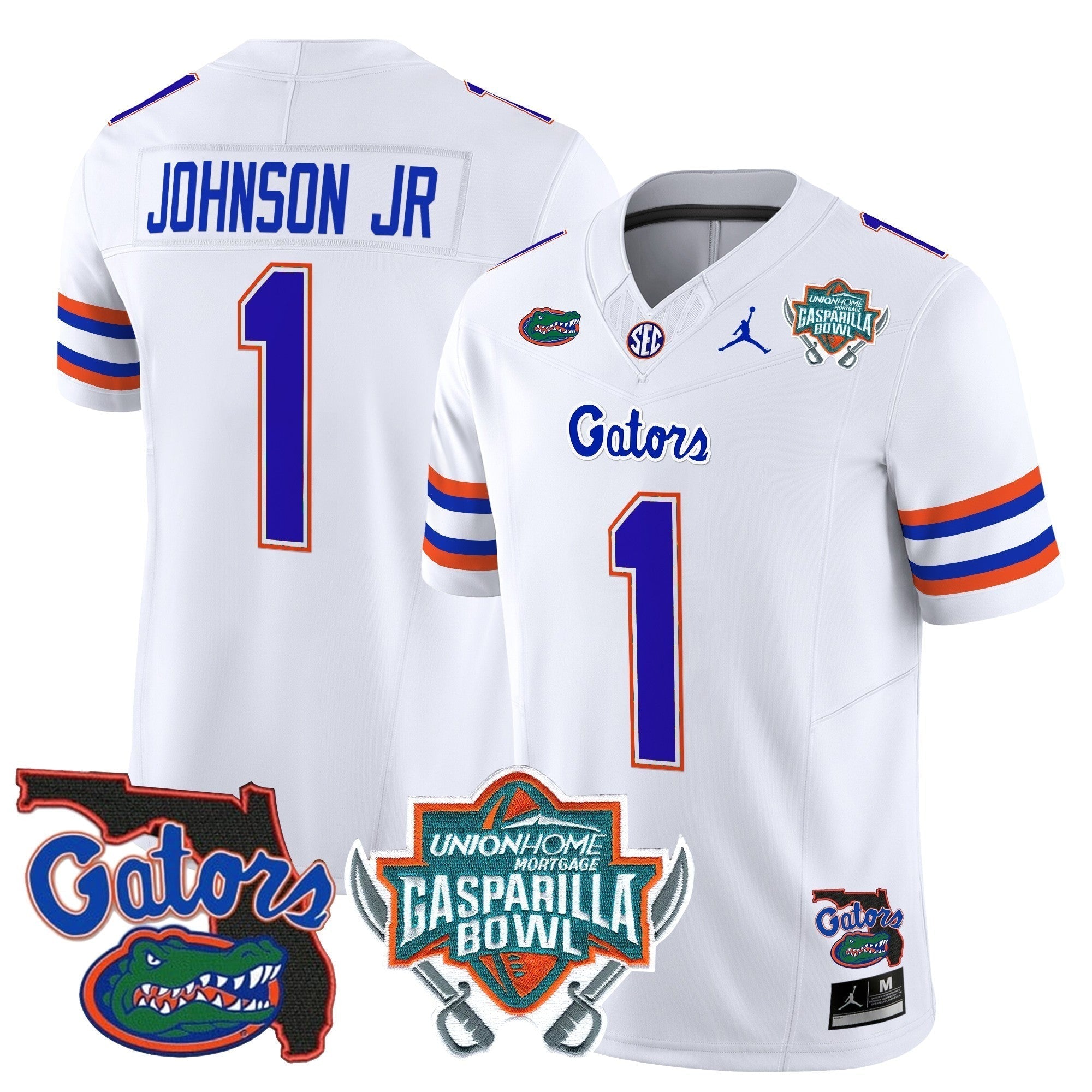 Men Florida Gators 2025 Gasparilla Bowl Patch Vapor Limited Jersey - All Stitched
