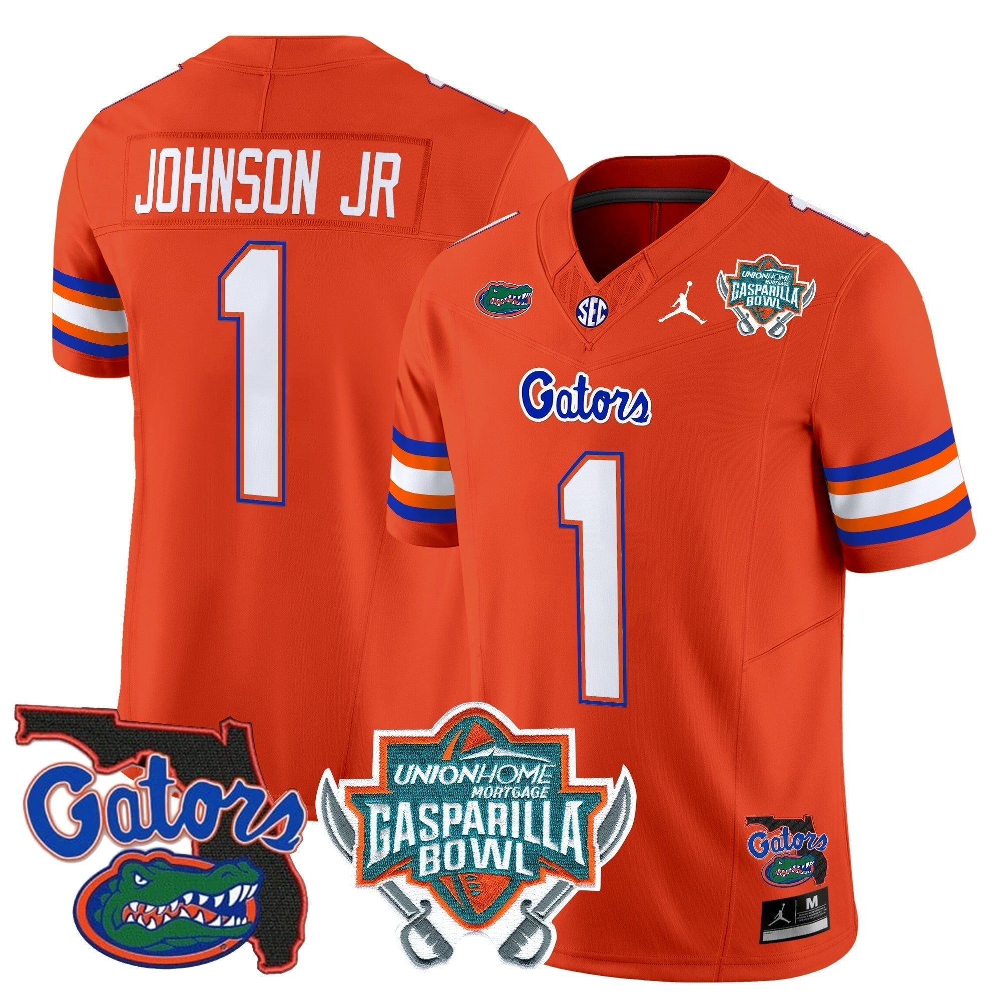Men Florida Gators 2025 Gasparilla Bowl Patch Vapor Limited Jersey - All Stitched