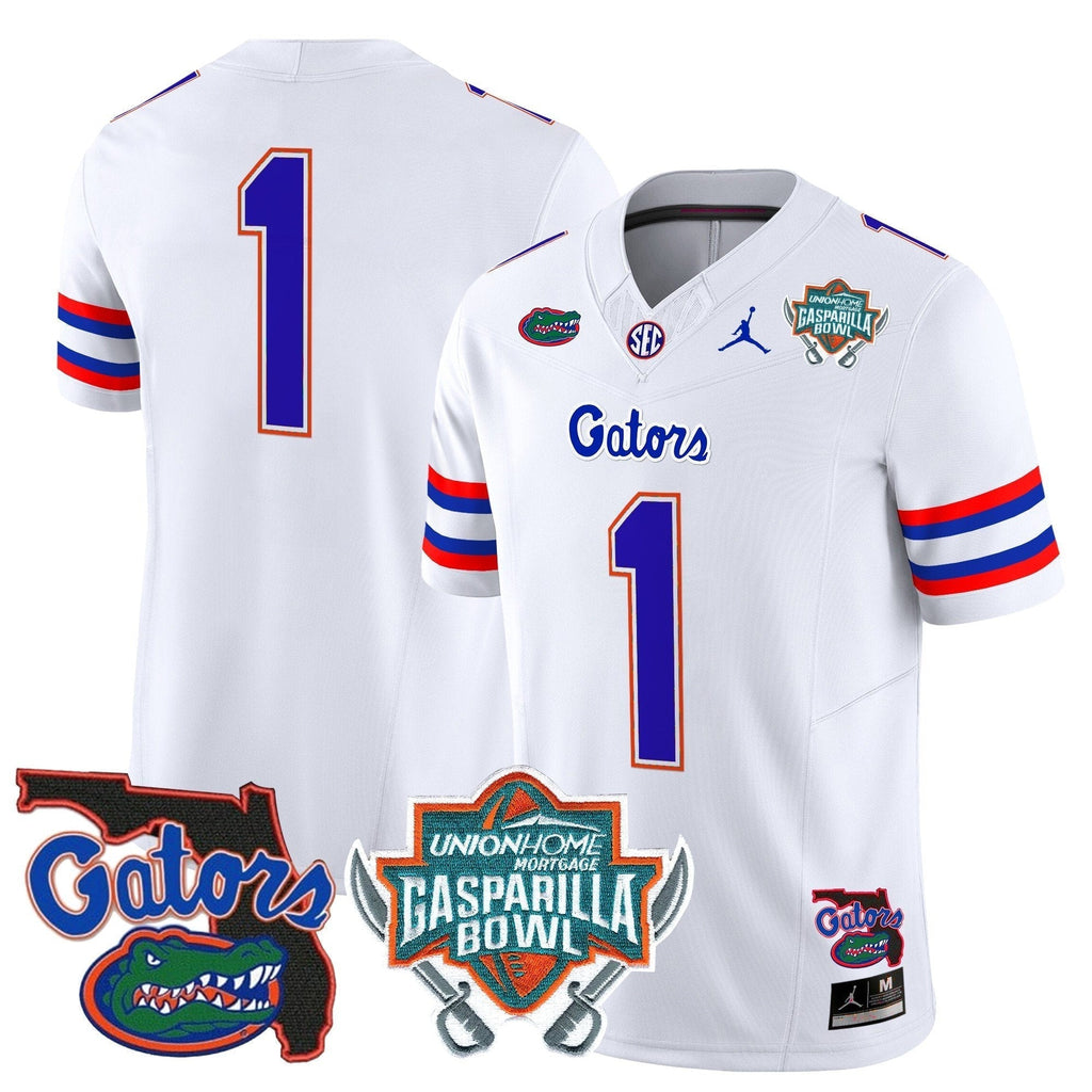Men Florida Gators 2025 Gasparilla Bowl Patch Vapor Limited Jersey - All Stitched