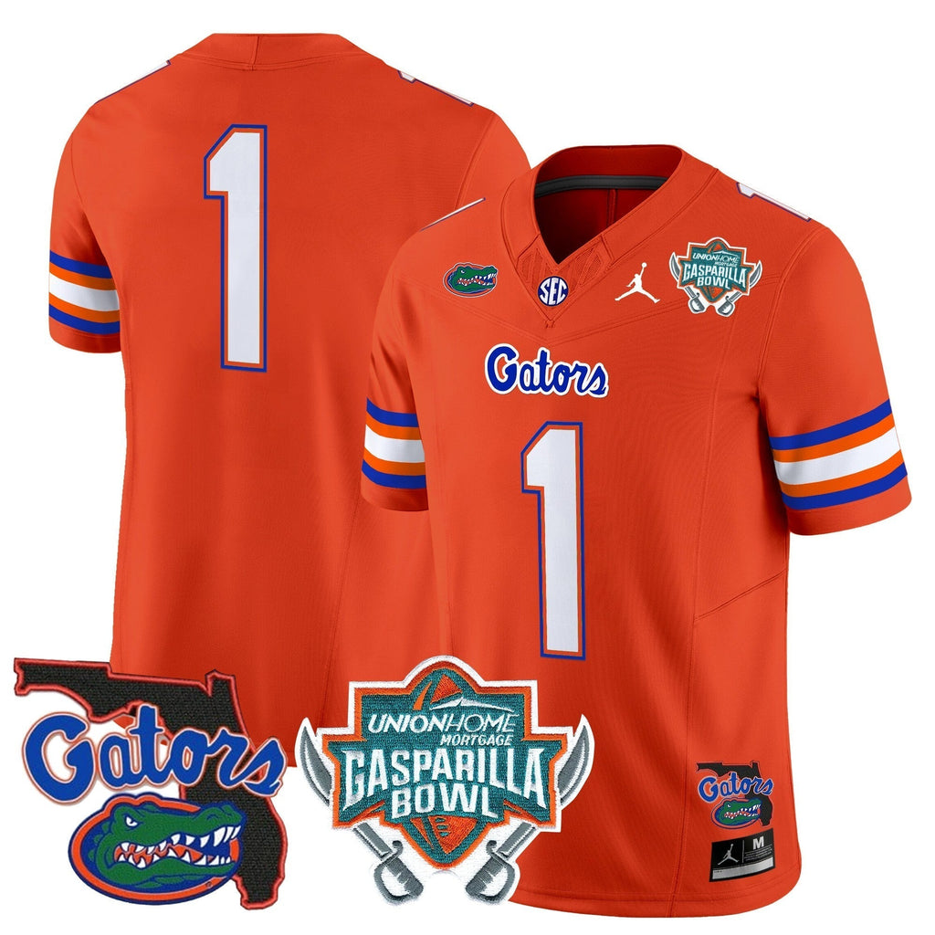 Men Florida Gators 2025 Gasparilla Bowl Patch Vapor Limited Jersey - All Stitched