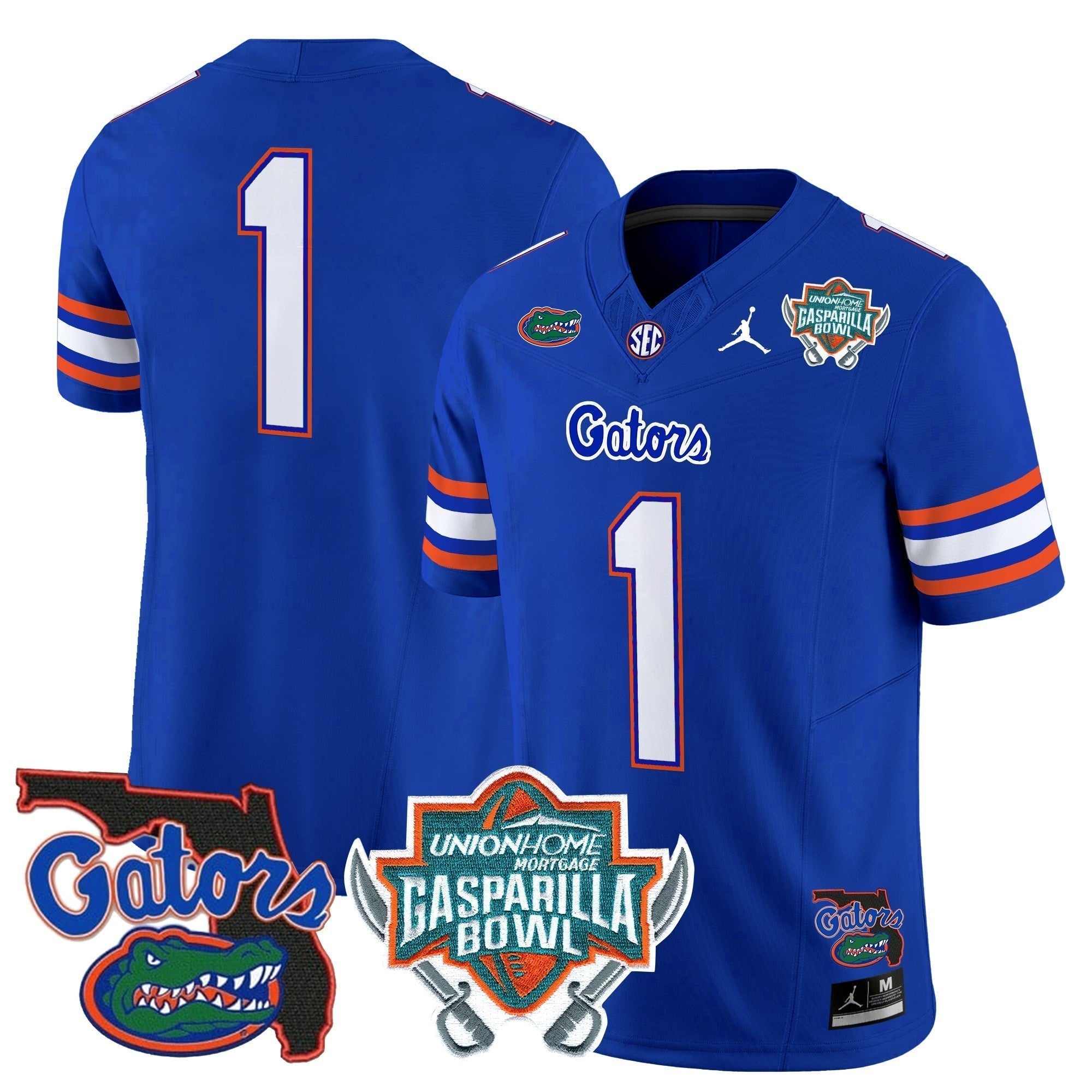 Men Florida Gators 2025 Gasparilla Bowl Patch Vapor Limited Jersey - All Stitched
