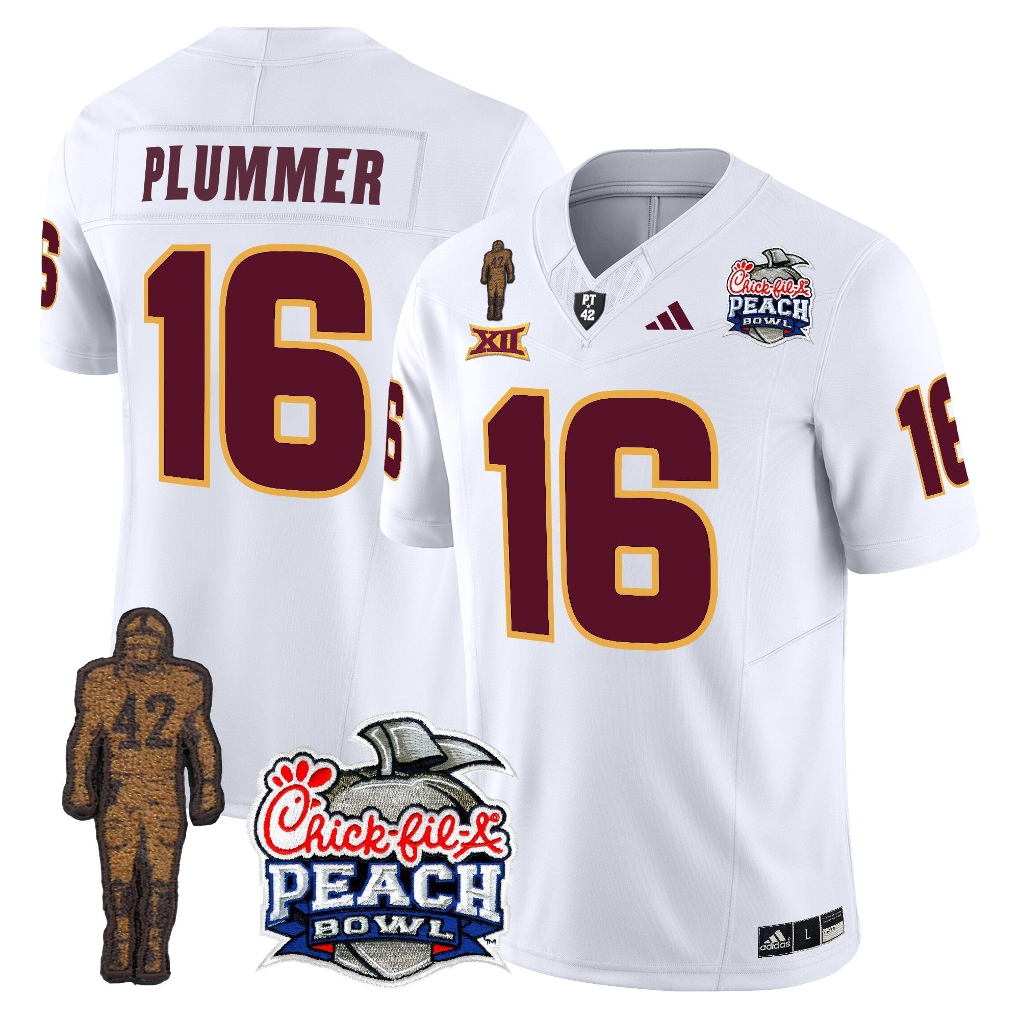 Men Sun Devils Pat Tillman & Peach Bowl Patch Vapor Limited Jersey - All Stitched